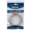 Intellinet 319768 Cat5e U/UTP prepojovací kábel, 3 m, RJ45-RJ45, CCA, PVC, pozlátené kontakty, snagless, sivý