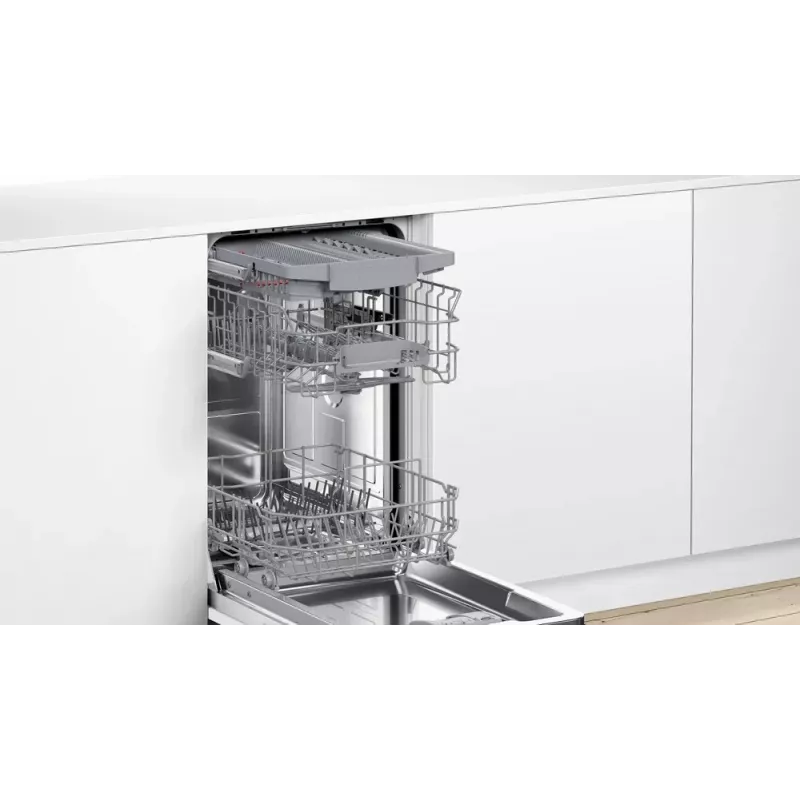 Vstavaná umývačka riadu Bosch Serie 4 SPV4HMX10E, kompaktná, 10 súprav, 44 dB, energetická trieda E