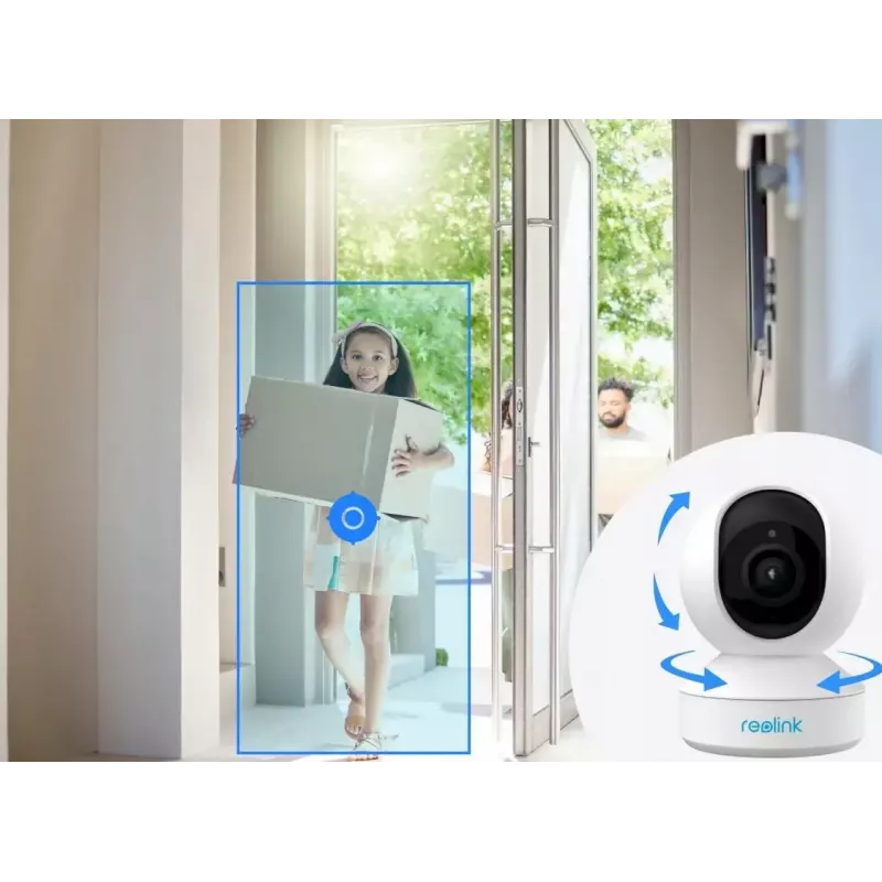 Reolink E340 8MP 4K WLAN otočná a naklápacia bezpečnostná kamera do interiéru (WCEZ8MP05PTAFW)