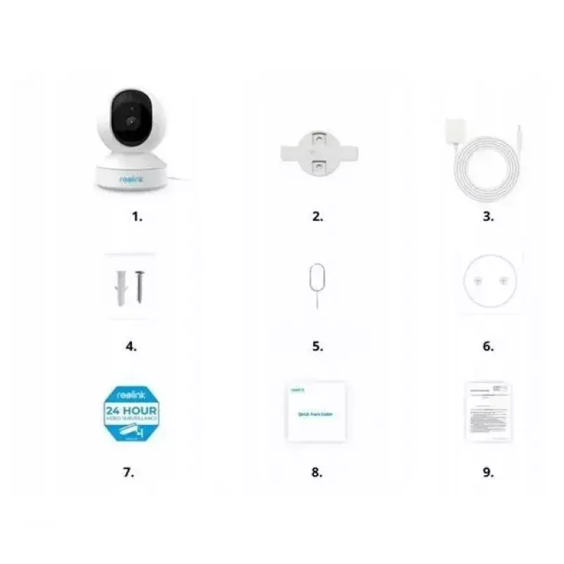 Reolink E340 8MP 4K WLAN otočná a naklápacia bezpečnostná kamera do interiéru (WCEZ8MP05PTAFW)