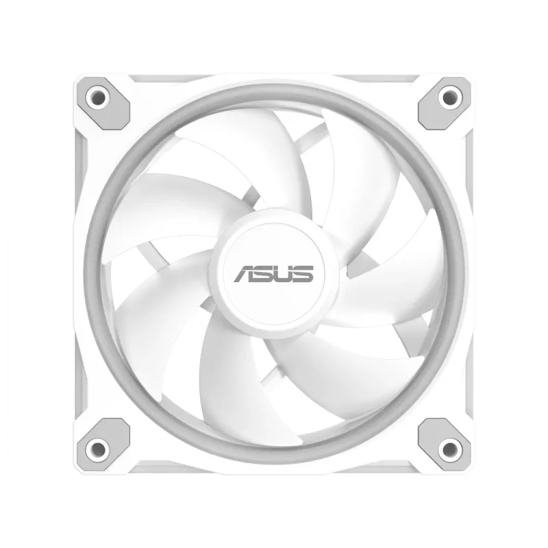 ASUS Prime MR120 ARGB biela 120 mm ventilátor do skrine s klzným ložiskom
