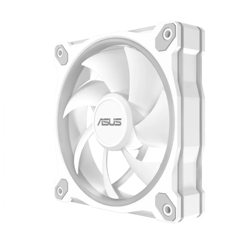 ASUS Prime MR120 ARGB biela 120 mm ventilátor do skrine s klzným ložiskom
