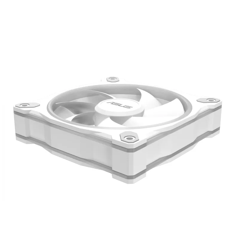 ASUS Prime MR120 ARGB biela 120 mm ventilátor do skrine s klzným ložiskom