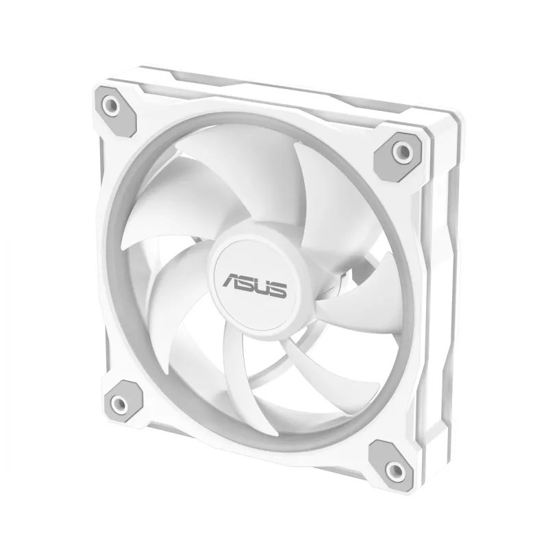 ASUS Prime MR120 ARGB biela 120 mm ventilátor do skrine s klzným ložiskom