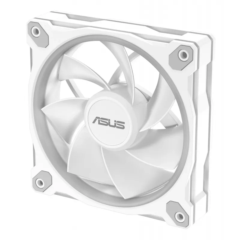 120 mm PC ventilátor ASUS Prime MR120 ARGB Reverse White – 1600 ot/min, 58 CFM, PWM, klzné ložisko