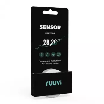 Bezdrôtový senzor Ruuvi RT4in1 teplota vlhkosť vzduchu tlak pohyb