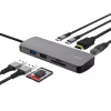 USB Type-C hub TRUST 25672 — HDMI, RJ-45, USB 3.2 Gen 1 Type-A/Type-C, SD/MicroSD, sivý