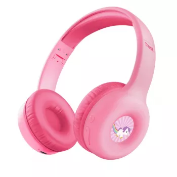 Trust Nouna, káblové & bezdrôtové, hovory/hudba, 20 - 20000 Hz, 134 g, headset, ružový