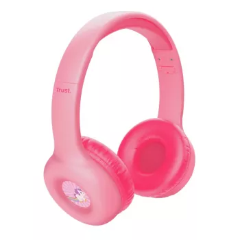 Trust Nouna, káblové & bezdrôtové, hovory/hudba, 20 - 20000 Hz, 134 g, headset, ružový