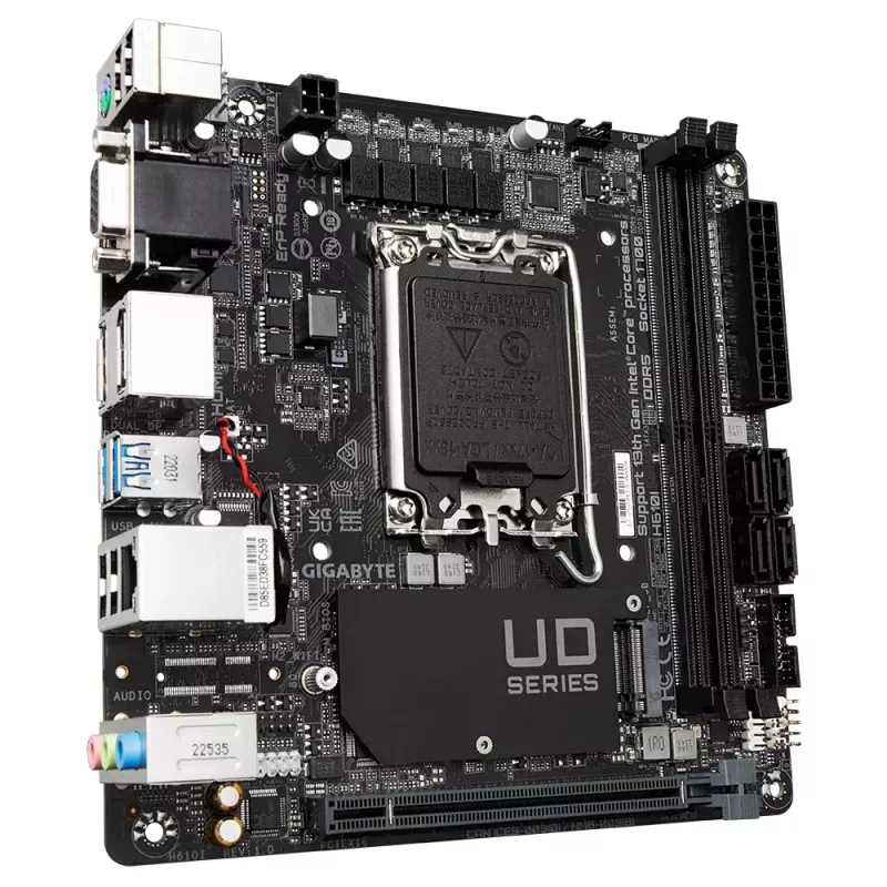 Základná doska GIGABYTE H610I, Intel H610, LGA 1700, Mini-ITX
