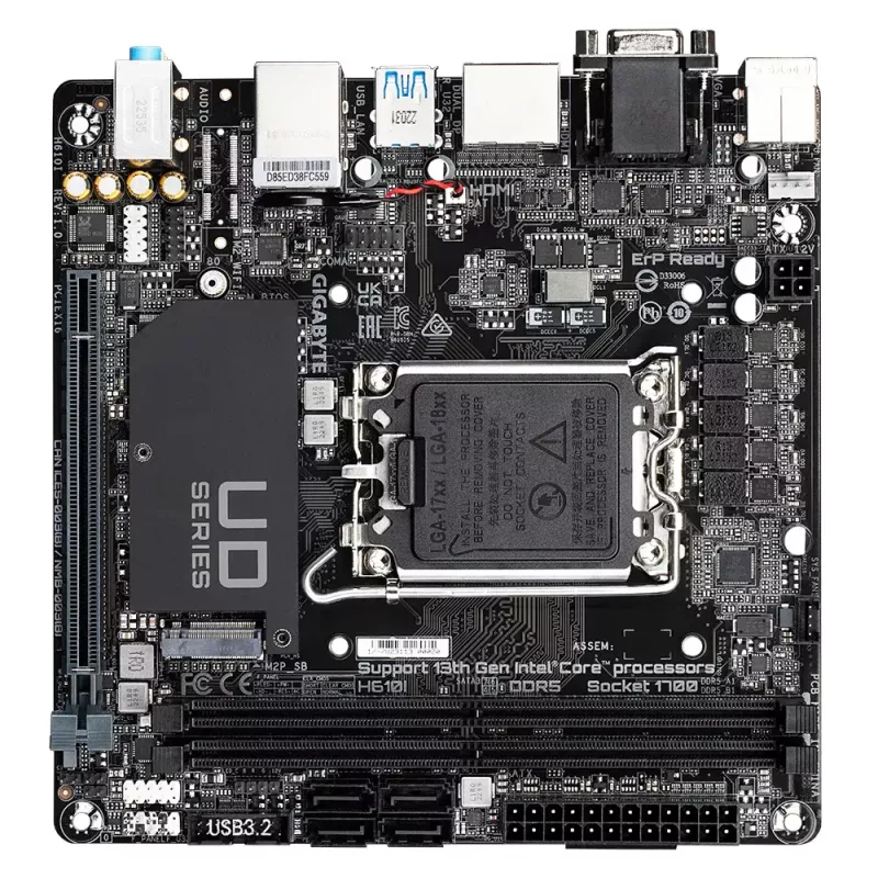 Základná doska GIGABYTE H610I, Intel H610, LGA 1700, Mini-ITX