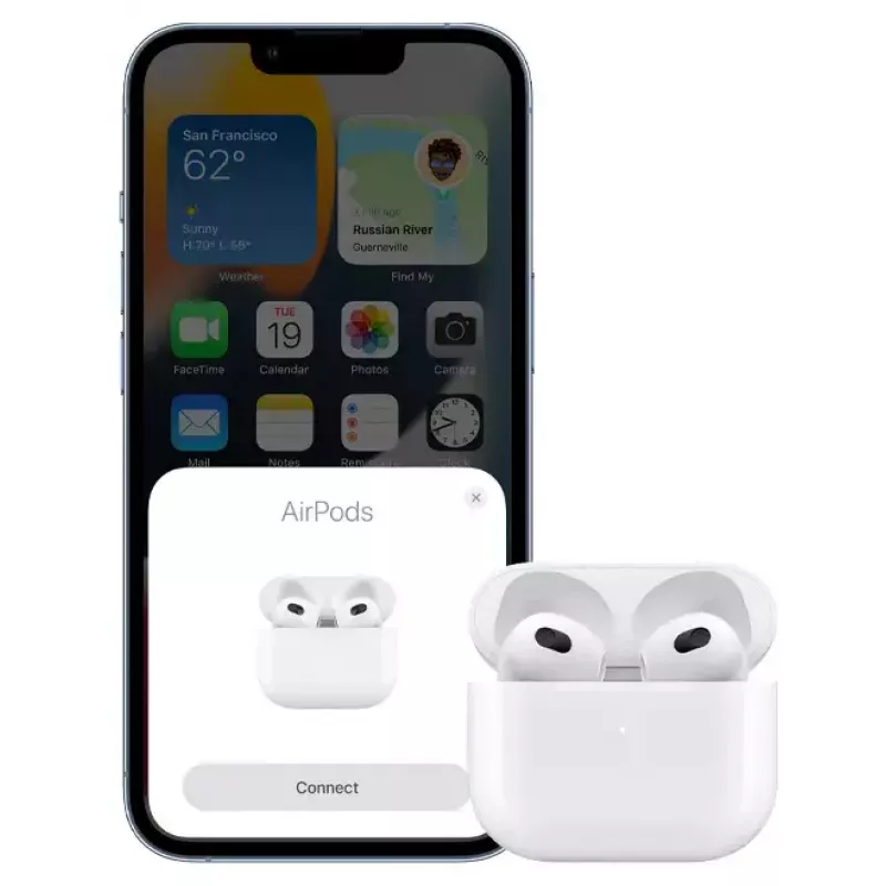 Slúchadlá Apple AirPods 3. generácia s Lightning nabíjacím puzdrom