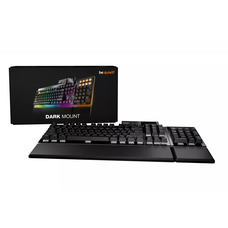 be quiet Dark Mount Silent Tactile US ANSI klávesnica Gaming USB QWERTY US angličtina čierna