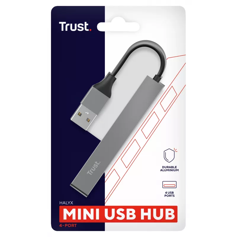 Trust Halyx USB 2.0 480 Mbit/s hliník