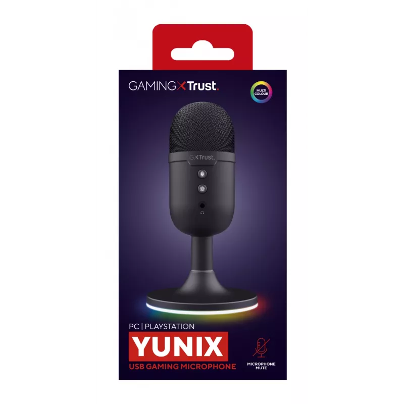 Trust GXT 234P Yunix čierny stolný mikrofón
