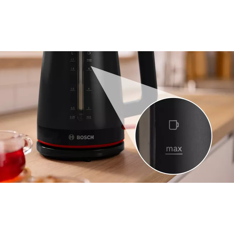 Elektrická kanvica Bosch MyMoment TWK3M123 — 1,7 L, 2400 W, čierna