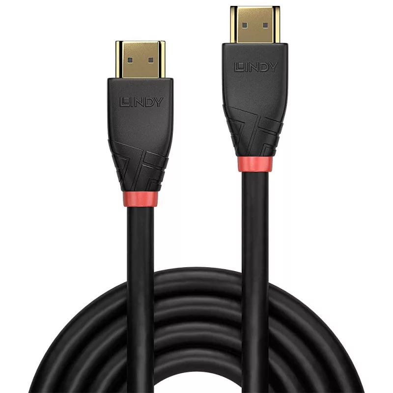 Lindy 15m Active HDMI 18G kábel, 15 m, HDMI Type-A (štandard), HDMI Type-A (štandard), 18 Gbit/s, čierny