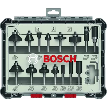 Bosch 2 607 017 471 horná fréza, frézovacia sada 15 kusov