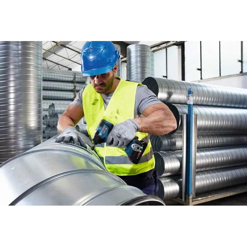 Bosch GDR 18V-200 C Professional akumulátorový rázový uťahovač, 18 V, solo (bez akumulátora a nabíjačky), modrý/čierny