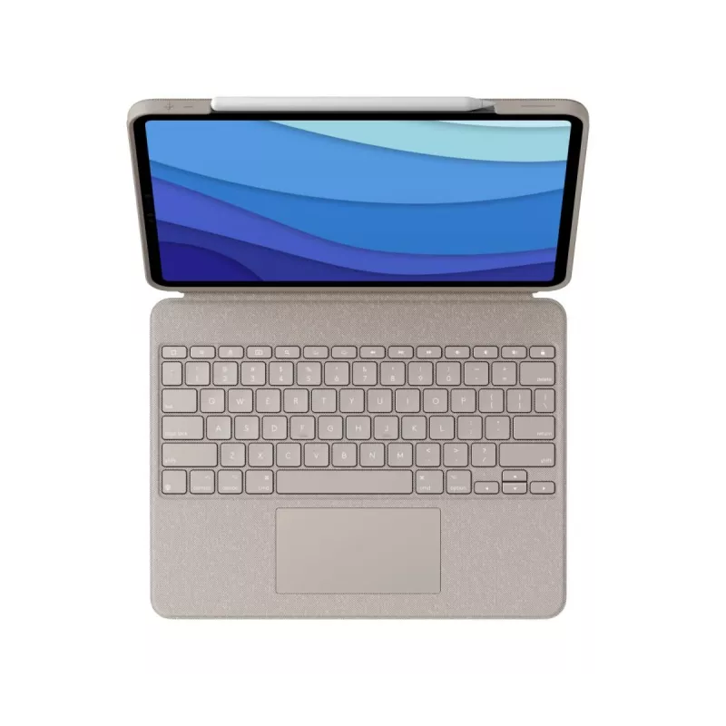 LOGITECH Combo Touch - Sand pre iPad Pro 12,9 palca (5. gen.) - US International QWERTY