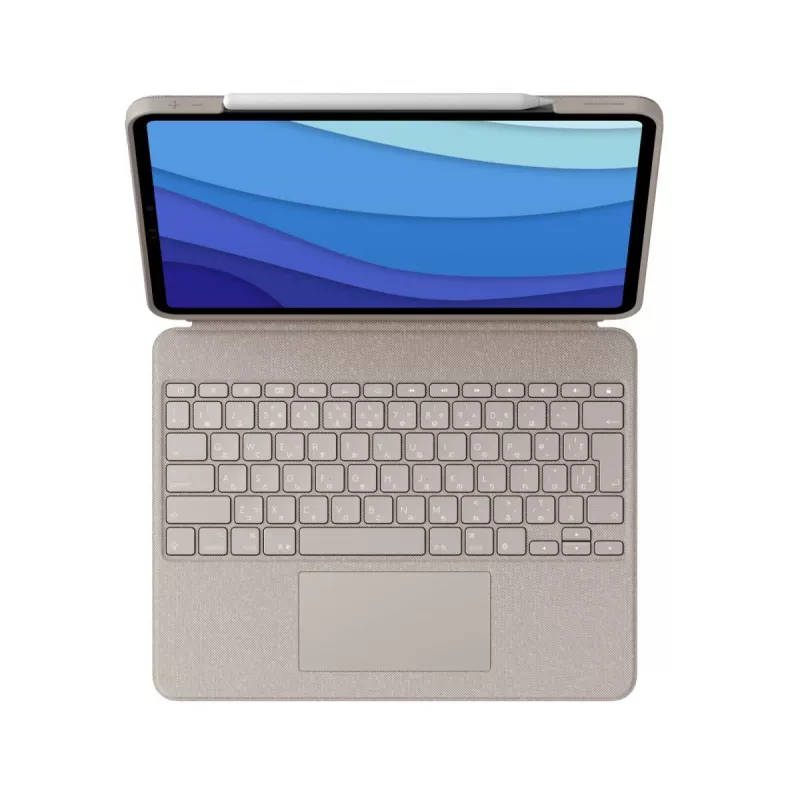 LOGITECH Combo Touch - Sand pre iPad Pro 12,9 palca (5. gen.) - US International QWERTY