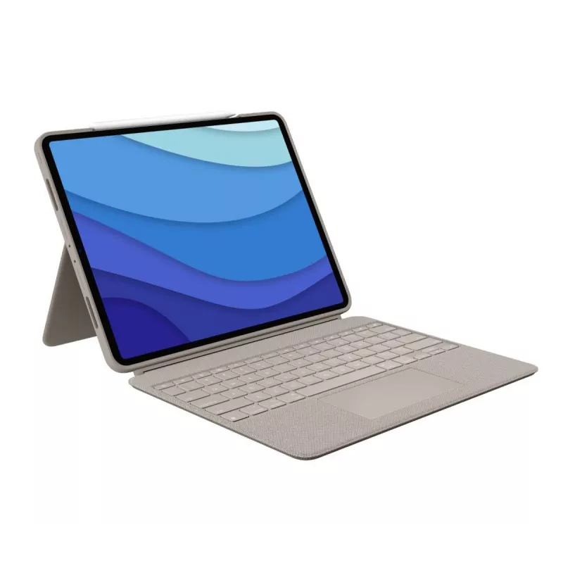LOGITECH Combo Touch - Sand pre iPad Pro 12,9 palca (5. gen.) - US International QWERTY