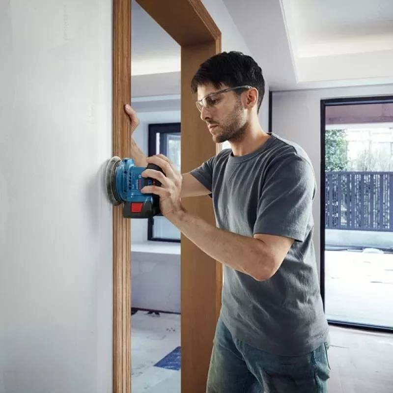 Bosch GEX 185-LI Professional excentrická brúska 10000 OPM modrá