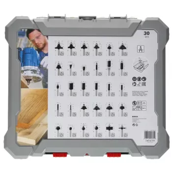 Bosch 2607017474 sada fréz, 30 kusov, stopka 6 mm