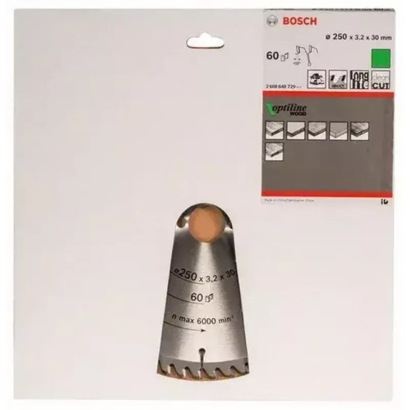 Kotúčový pílový list Bosch 2 608 640 729 25 cm vŕtanie 3 cm