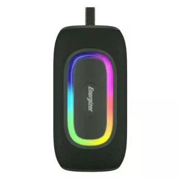 Prenosný/party reproduktor Energizer BTS163 — 16 W RMS, Bluetooth, Li-Ion 1800 mAh, MicroSD, viacfarebné osvetlenie, čierny