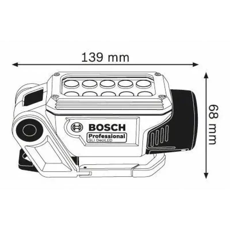 Bosch GLI DeciLED Professional modrá, sivá LED