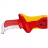 Rezací nôž Knipex 98 55 SB červený žltý pevná čepeľ