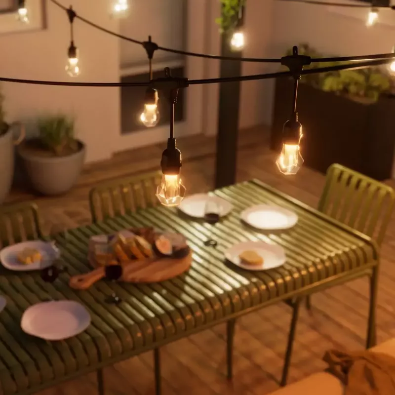 Vonkajšia svetelná reťaz Nanoleaf Essentials NF084E00-20SLO 15 m viacfarebná Matter