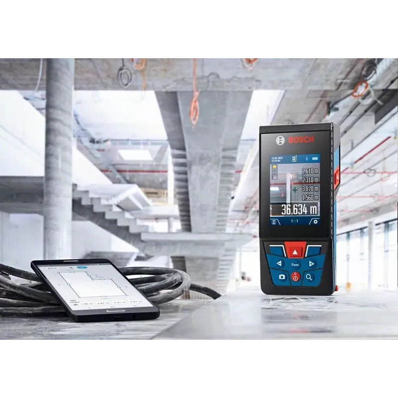 Bosch GLM 150-27 C Professional 0601072Z00 laserový merač vzdialeností, 0,08 – 150 m, ±1,5 mm, trieda lasera 2, modrý/čierny