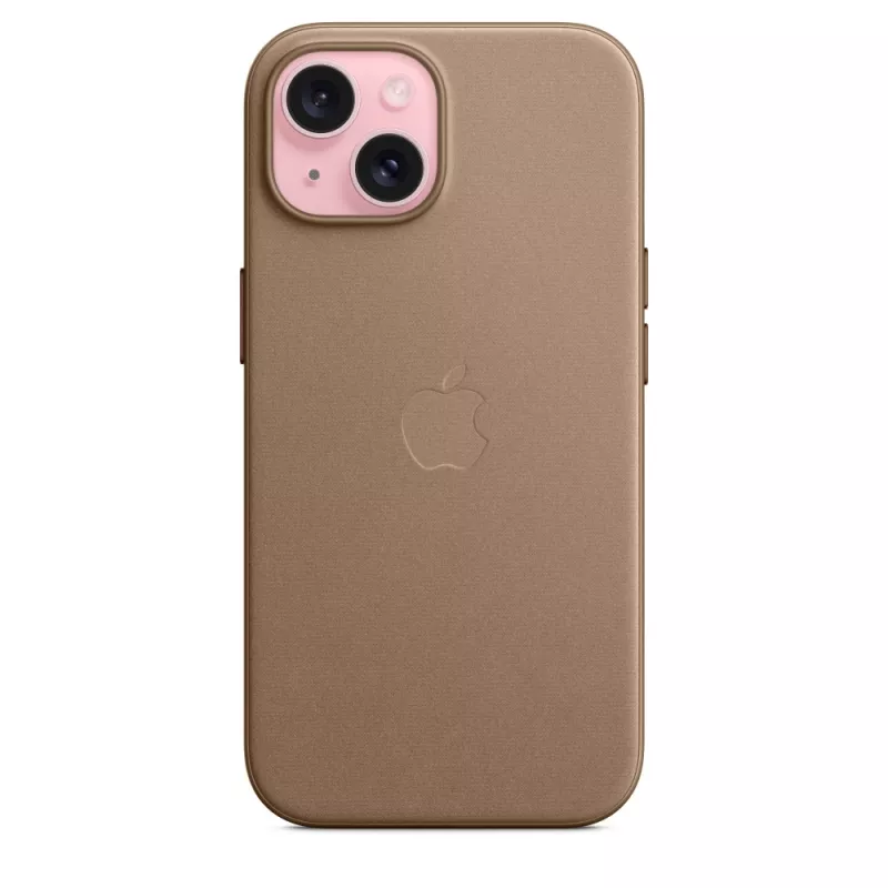 Apple FineWoven puzdro s MagSafe iPhone 15 Taupe