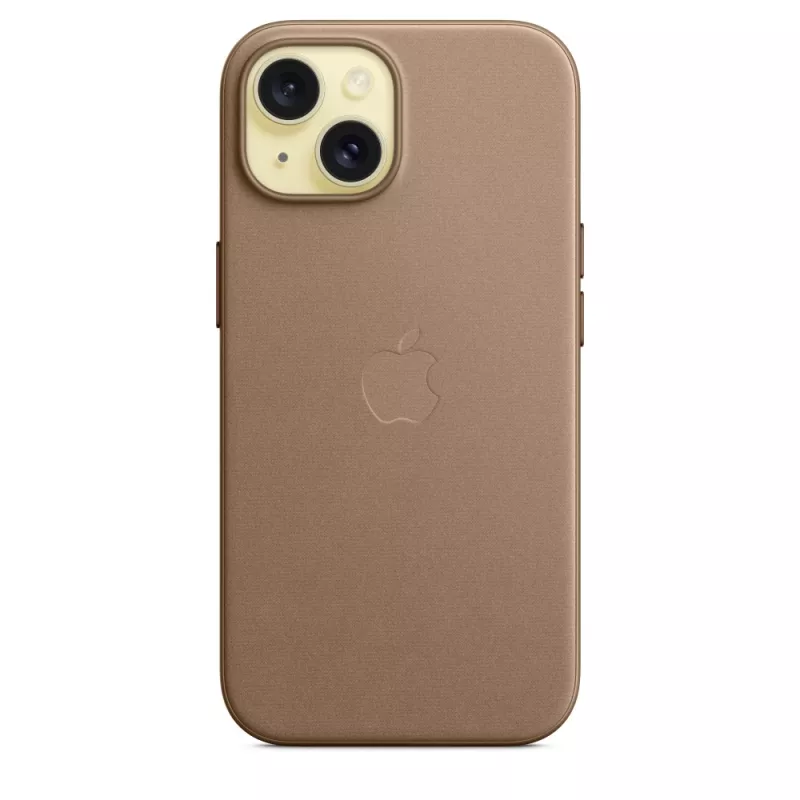 Apple FineWoven puzdro s MagSafe iPhone 15 Taupe