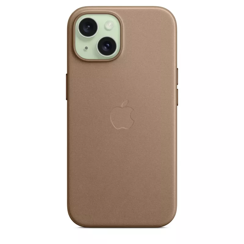 Apple FineWoven puzdro s MagSafe iPhone 15 Taupe