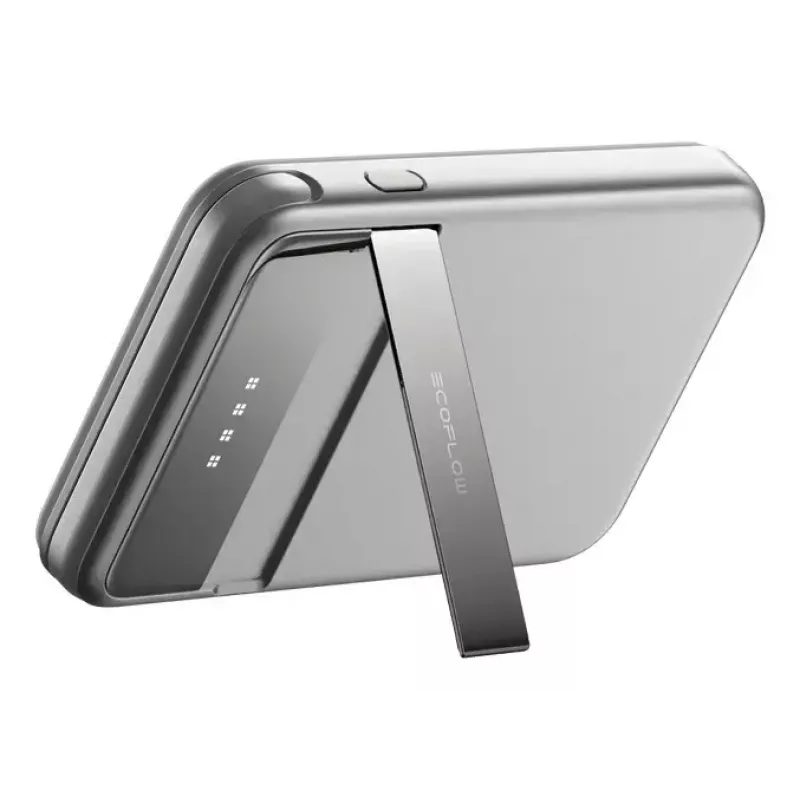 Powerbanka EcoFlow Rapid 5000 (lithium-ión 5000 mAh, PD rýchle nabíjanie, 30 W celkom, bezdrôtové, USB-C, strieborná)