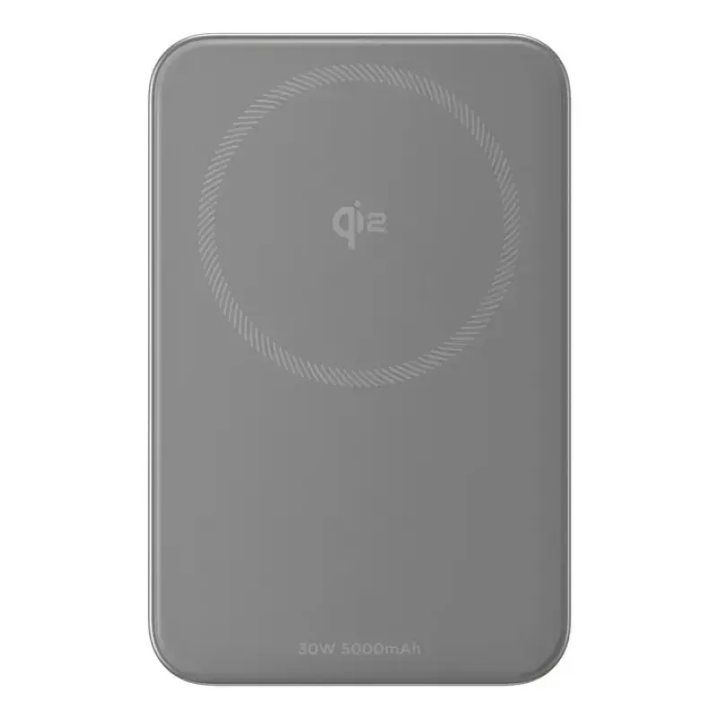 Powerbanka EcoFlow Rapid 5000 (lithium-ión 5000 mAh, PD rýchle nabíjanie, 30 W celkom, bezdrôtové, USB-C, strieborná)