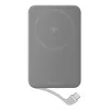 Powerbanka EcoFlow Rapid 5000 (lithium-ión 5000 mAh, PD rýchle nabíjanie, 30 W celkom, bezdrôtové, USB-C, strieborná)
