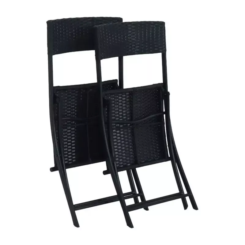Záhradná súprava Extralink L-0201P — 2 stoličky a čierny stôl