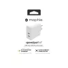 mophie príslušenstvo nástenný adaptér USB-C-PD-DUAL-67W-GAN-biely-EU (2xUSBC)