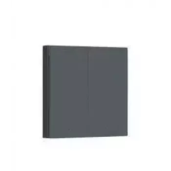 AQARA Smart Wall Switch H1 EU (bez neutrálneho vodiča, dvojtlačidlový) (WS-EUK02-G), sivá – ZigBee nástenný vypínač s dvojitým relé