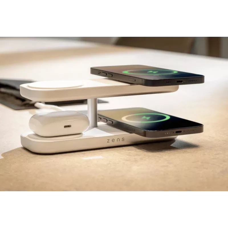 ZENS Quattro Wireless Charger Pro 4 biela