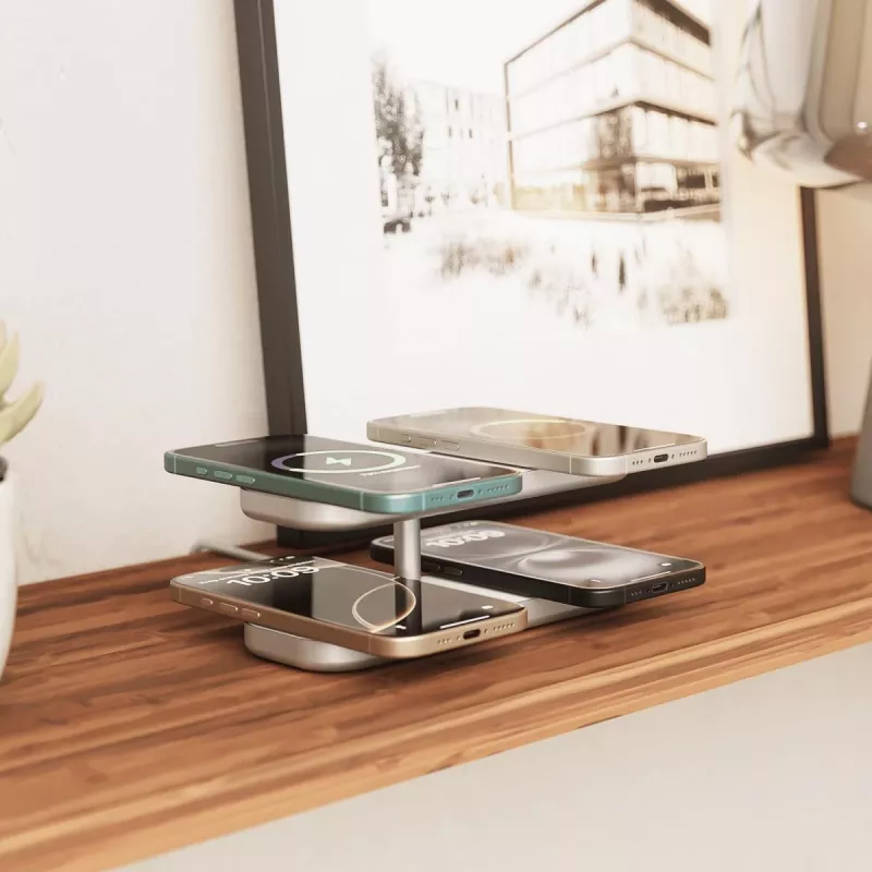 ZENS Quattro Wireless Charger Pro 4 biela