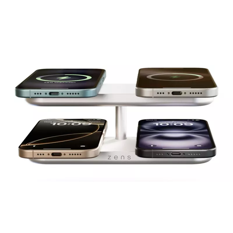 ZENS Quattro Wireless Charger Pro 4 biela