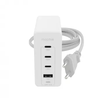 mophie príslušenstvo nástenný adaptér USB-C-PD-HUB-120W-GAN-biely-EU(3xUSBC + 1xUSBA)