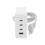 mophie príslušenstvo nástenný adaptér USB-C-PD-HUB-120W-GAN-biely-EU(3xUSBC + 1xUSBA)