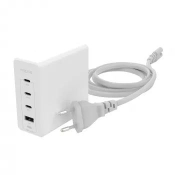 mophie príslušenstvo nástenný adaptér USB-C-PD-HUB-120W-GAN-biely-EU(3xUSBC + 1xUSBA)