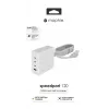 mophie príslušenstvo nástenný adaptér USB-C-PD-HUB-120W-GAN-biely-EU(3xUSBC + 1xUSBA)